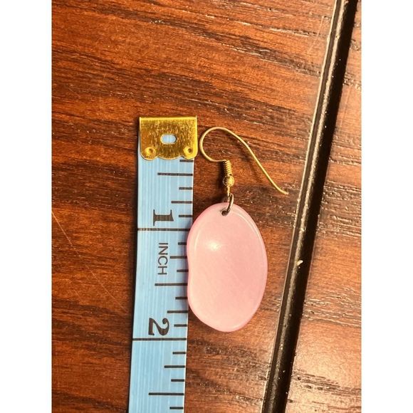 Lavender Sea Glass Drop 1 7/8 Inch Earrings! - Picture 6 of 6